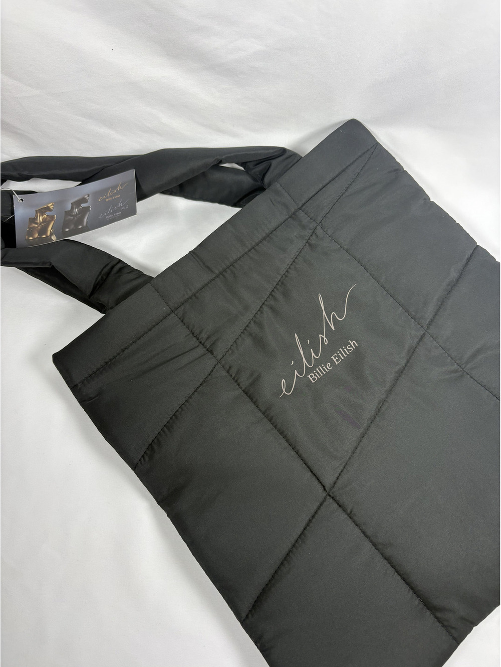 Billie Eilish No. 2 Perfume Collection Black Puffer Tote Bag - NWT - BAG ONLY